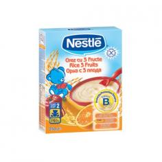 Nestle - Cereale Orez cu 3 Fructe 250G
